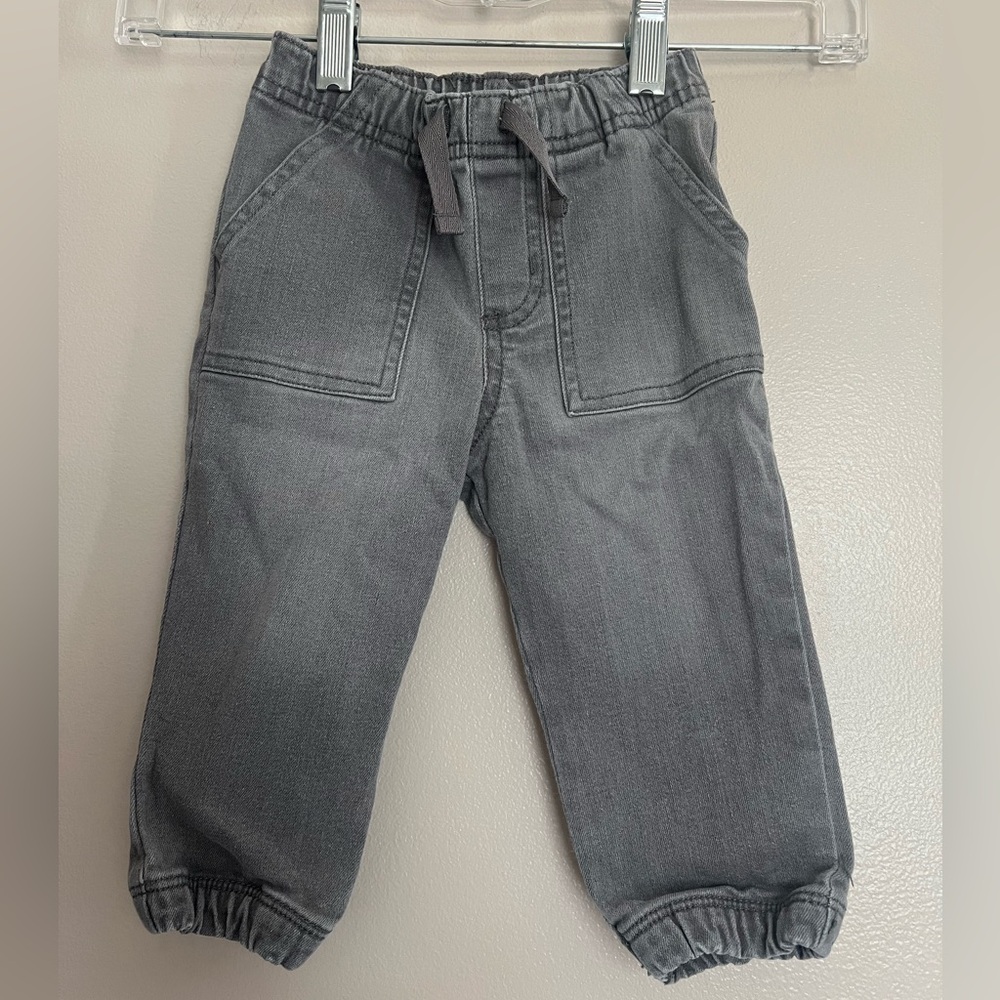 Garanimals Boy's Gray Denim Joggers Hipster Indie Kids Size 12M